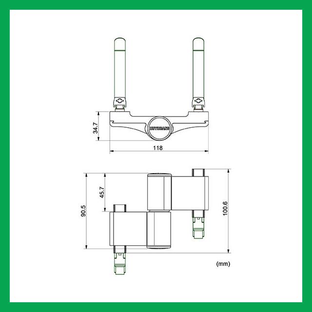 Thông số kỹ thuật Bản lề 3D 4 cánh Sơn đen