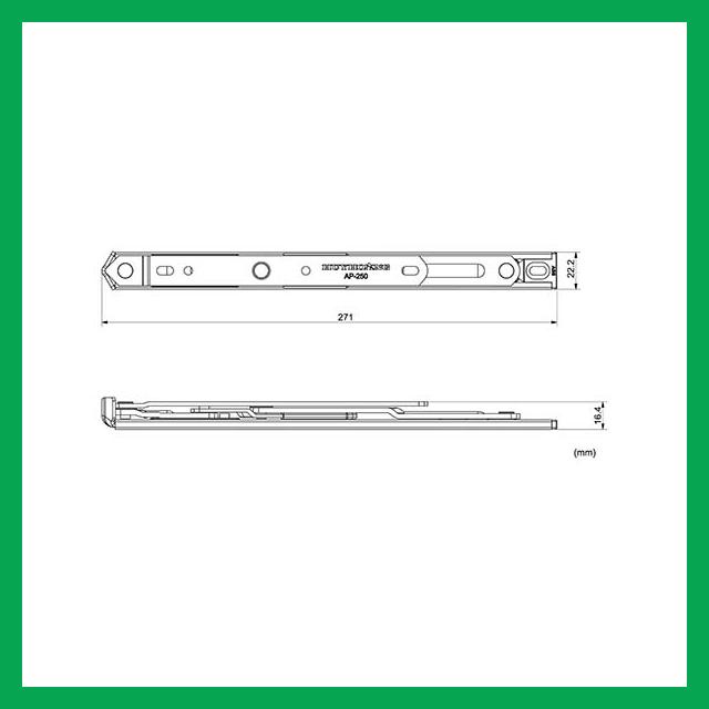 Thông số kỹ thuật Bản lề chữ A AP 250