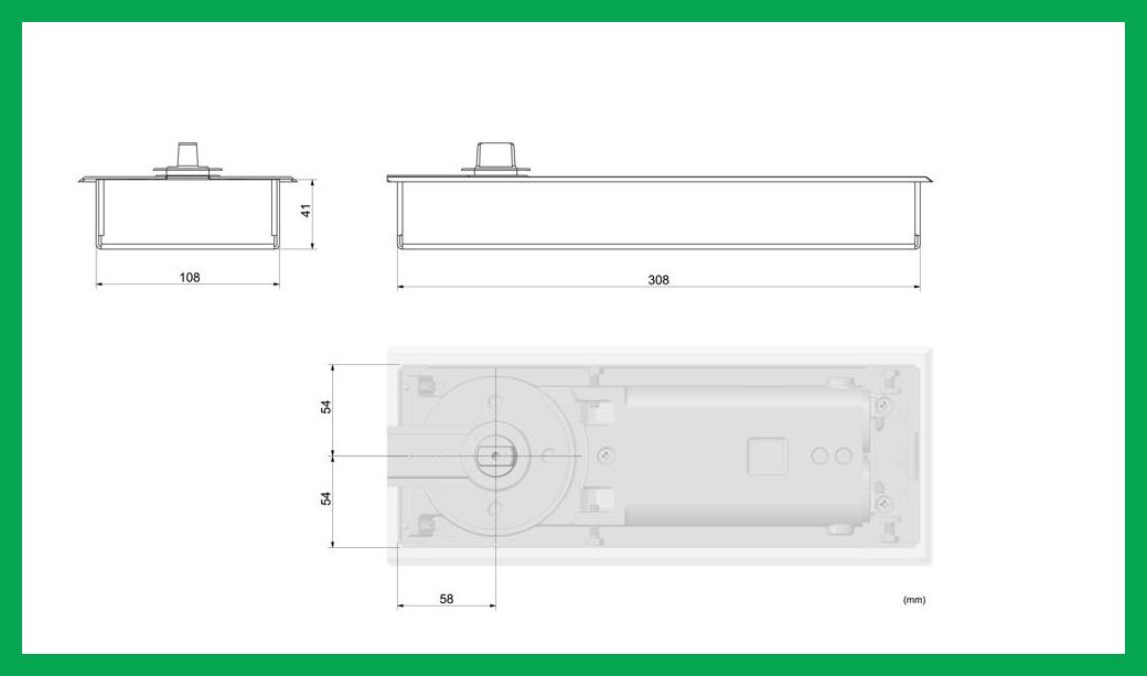 Thông số kỹ thuật Bản lề sàn EX 03 - 150kg