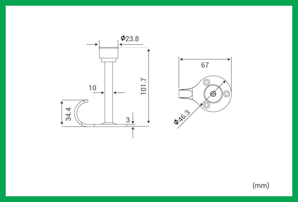 Thông số kỹ thuật Chặn cửa có móc