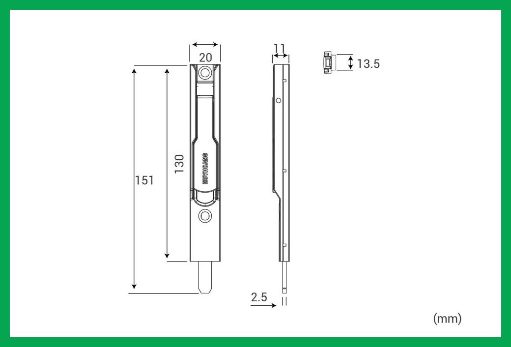 Thông số kỹ thuật Chốt bật AP02 Sơn đen