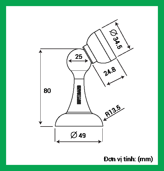 Thông số kỹ thuật Hít cửa SS 02