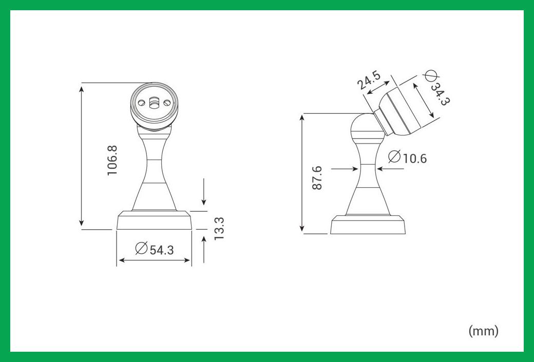 Thông số kỹ thuật Hít cửa SS 05 mạ đồng đen American