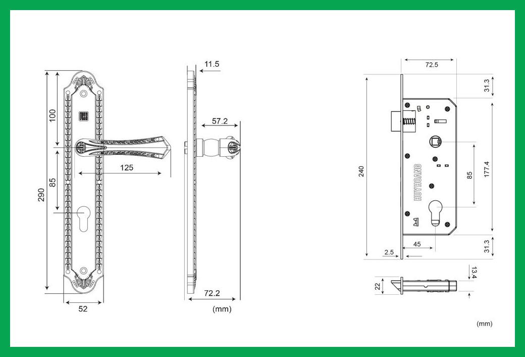 Thông số kỹ thuật KHÓA TAY NẮM HCX 8561