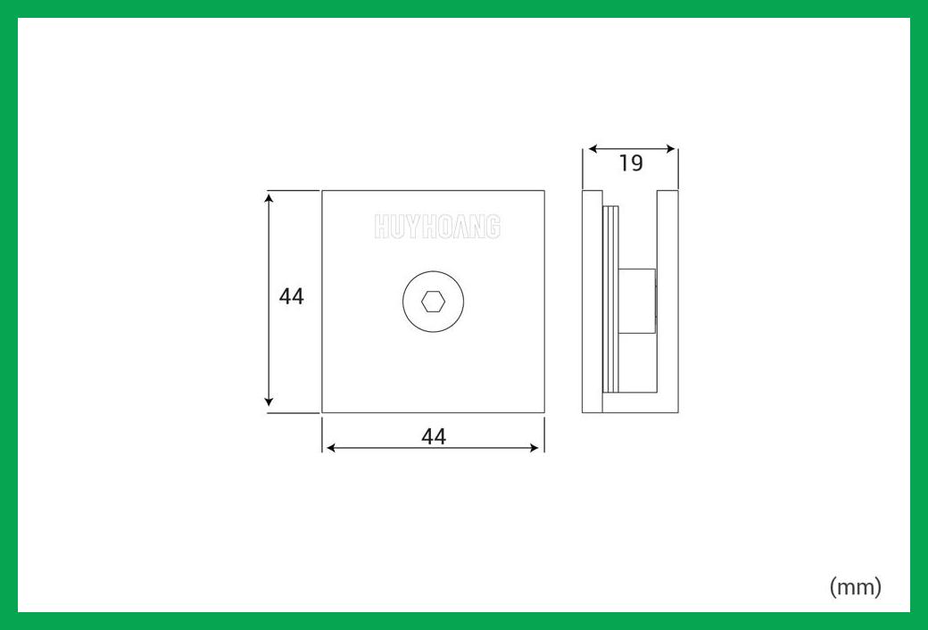 Thông số kỹ thuật Kẹp vách 01 kính-tường mạ đồng đen American