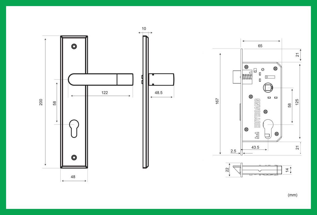 Thông số kỹ thuật Khóa tay nắm EX 5810