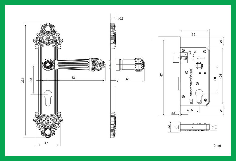 Thông số kỹ thuật Khóa tay nắm HC 5826