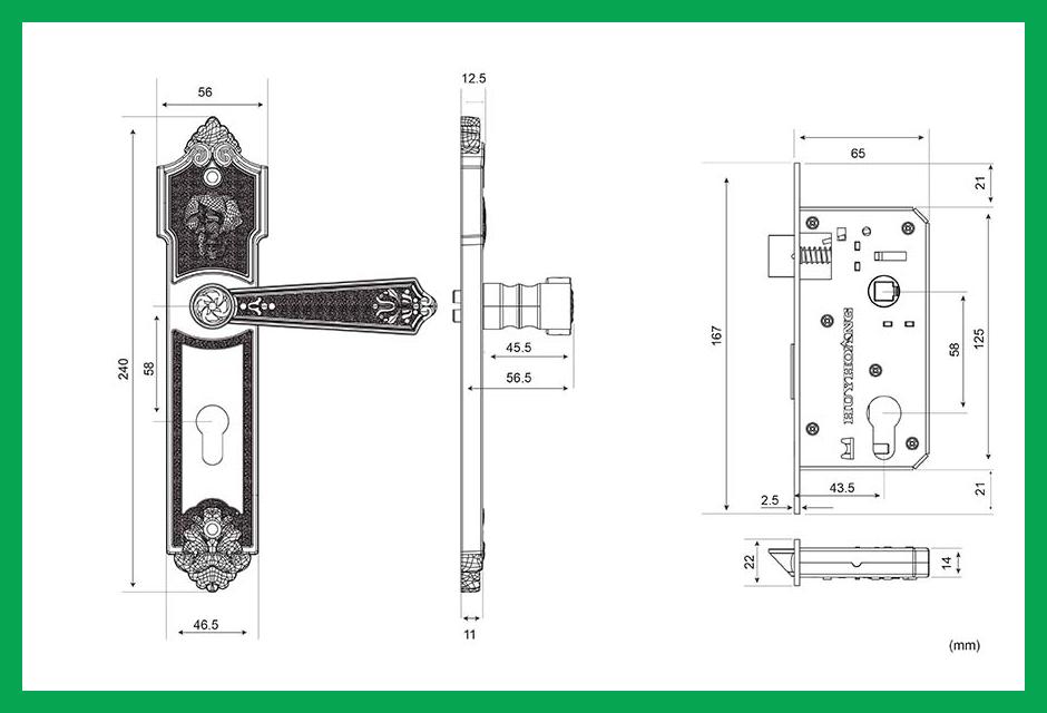 Thông số kỹ thuật Khóa tay nắm HC 5862