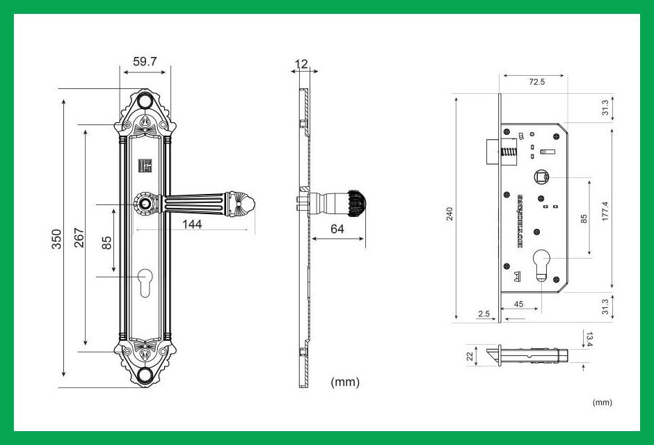 Thông số kỹ thuật Khóa tay nắm HC 8526 Đại