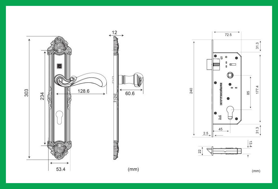 Thông số kỹ thuật Khóa tay nắm HC 8529