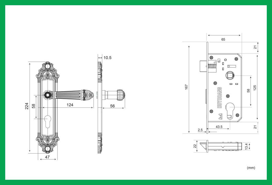 Thông số kỹ thuật Khóa tay nắm HCP 5826