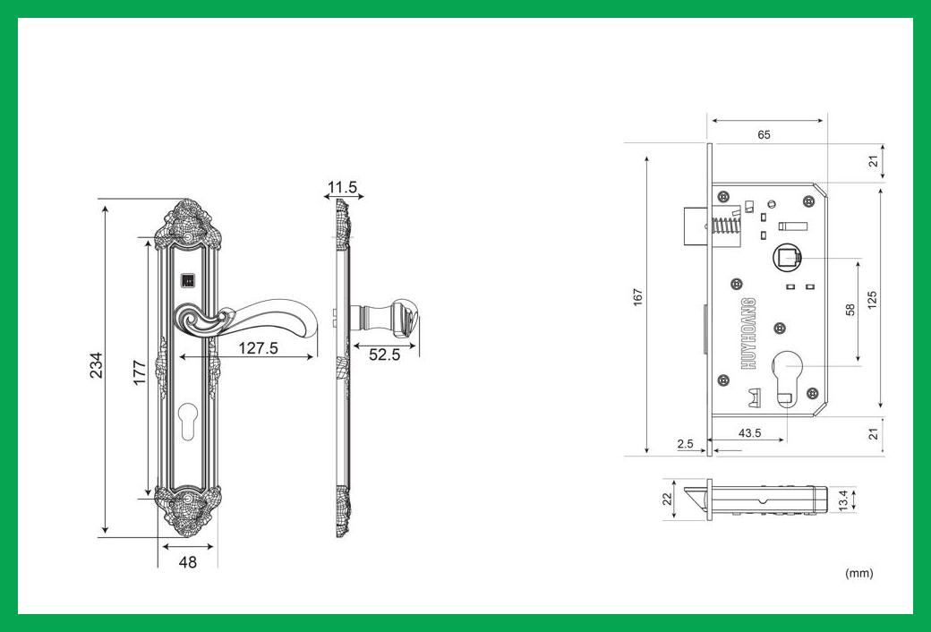 Thông số kỹ thuật Khóa tay nắm HCP 5829