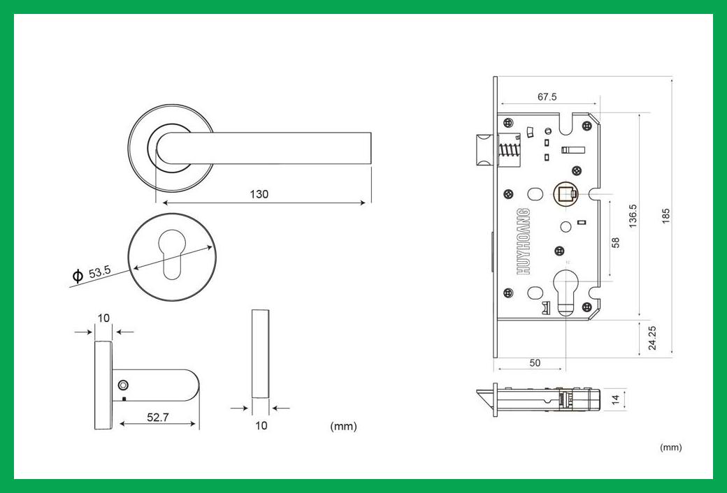 Thông số kỹ thuật Khóa tay năm phân thể SS 5834