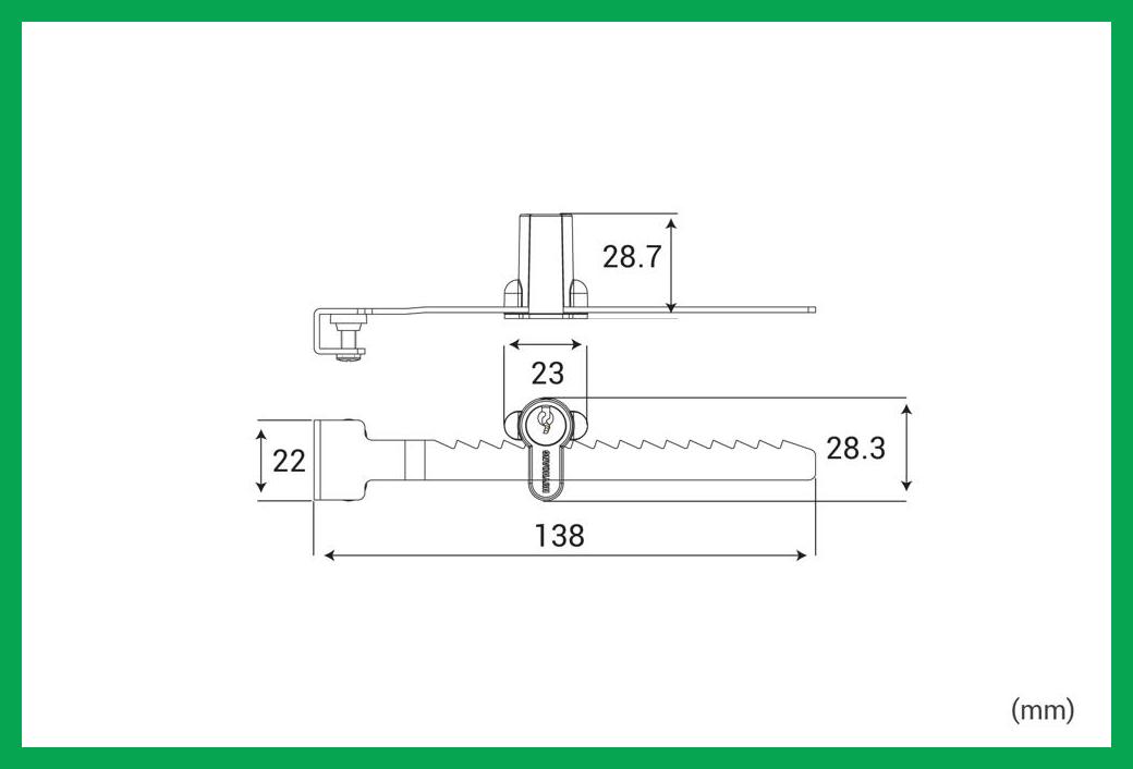 Thông số kỹ thuật Khóa tủ kính - Khóa tủ Huy Hoàng