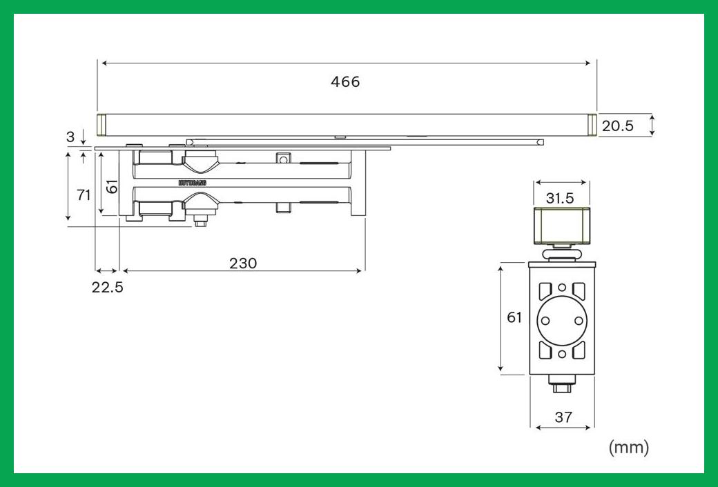 Thông số kỹ thuật Tay co thủy lực TC04 Huy Hoàng