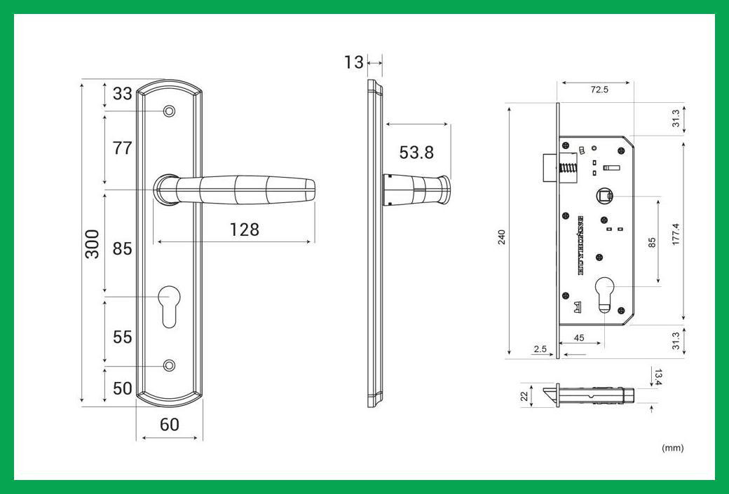 Thông số kỹ thuật Tay nắm HCX 8566 Đại