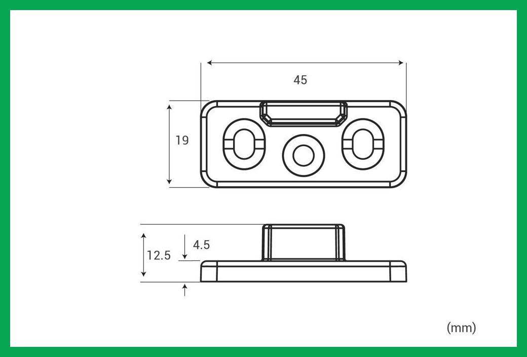 Thông số kỹ thuật Vấu hãm cửa 1 cánh