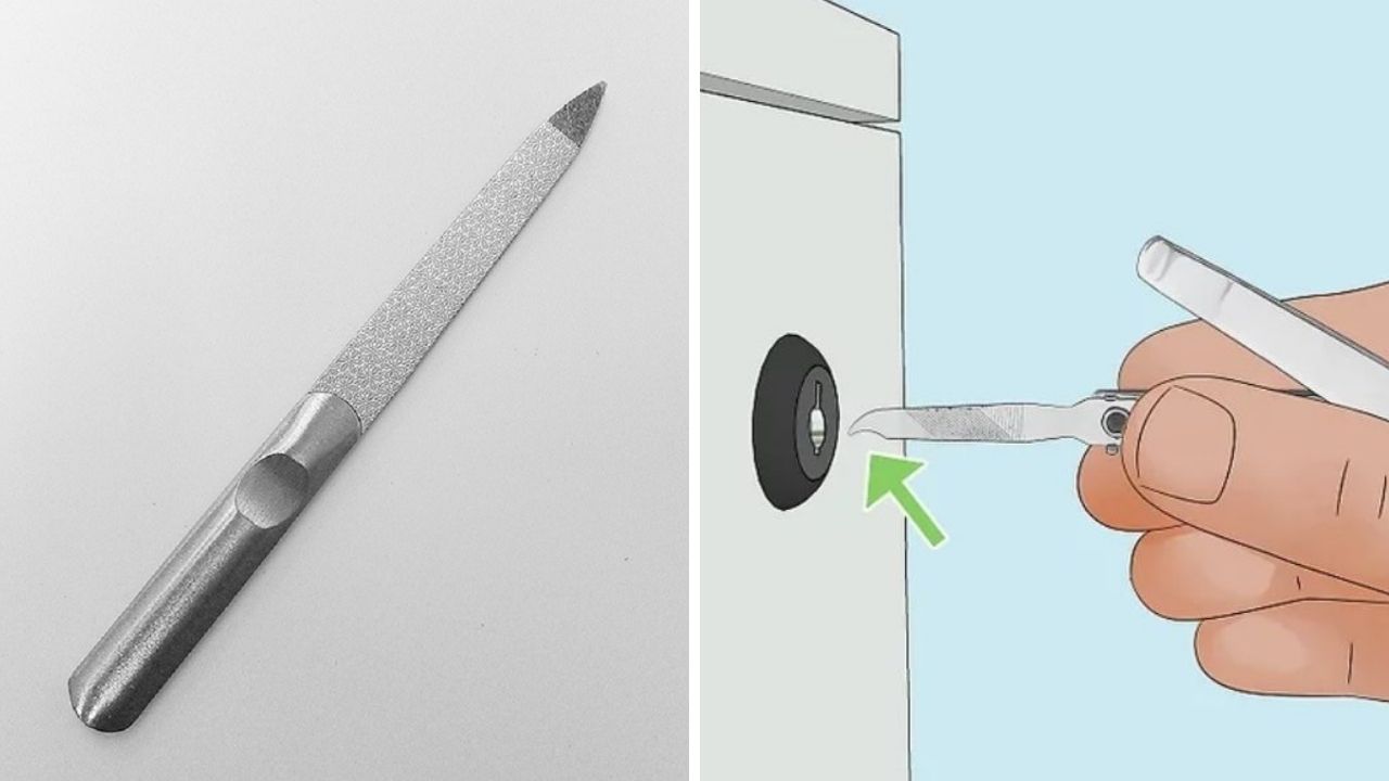 Cách Mở Ổ Khóa Khi Mất Chìa Bằng Dũa Móng Tay