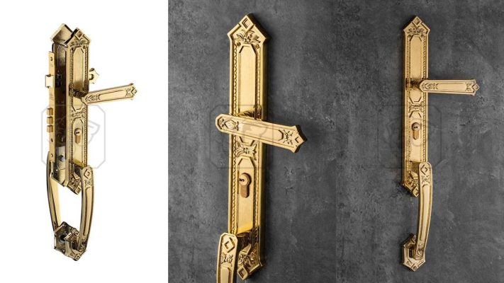 Khóa Tay Nắm HC 85 KING Đại Sảnh PVD Gold