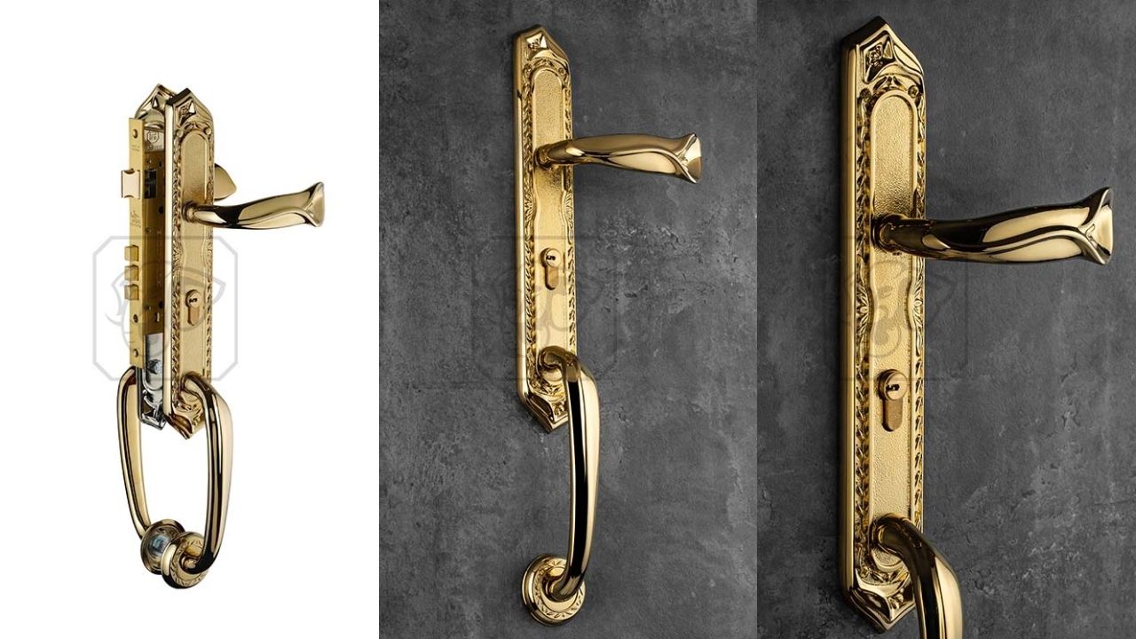 Khóa Tay Nắm HC 85 QUEEN Đại Sảnh PVD Gold