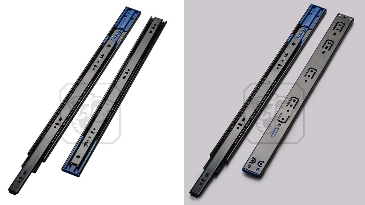 Ray Trượt Giảm Chấn 500 Đen