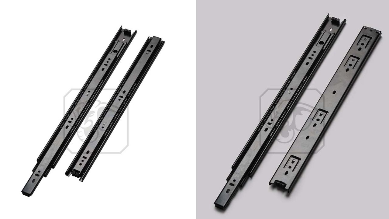 Ray Trượt Không Giảm Chấn 450 Đen