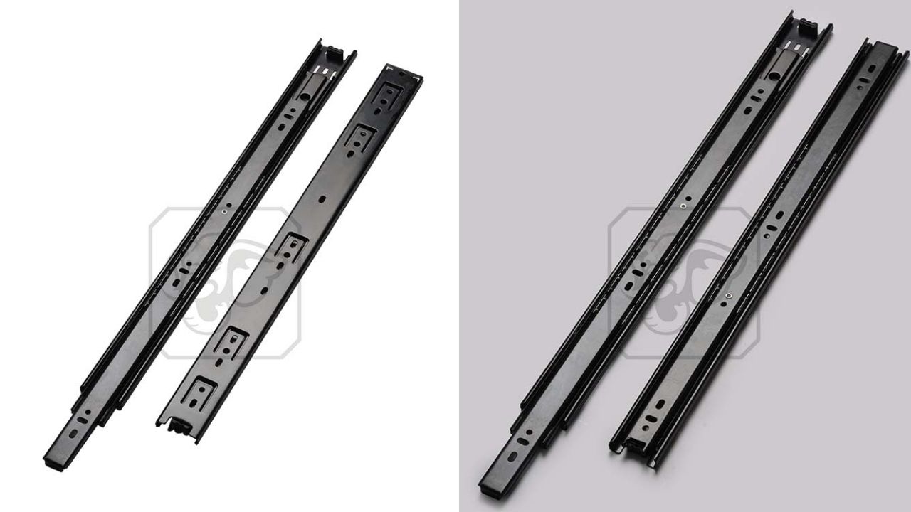 Ray Trượt Không Giảm Chấn 500 Đen
