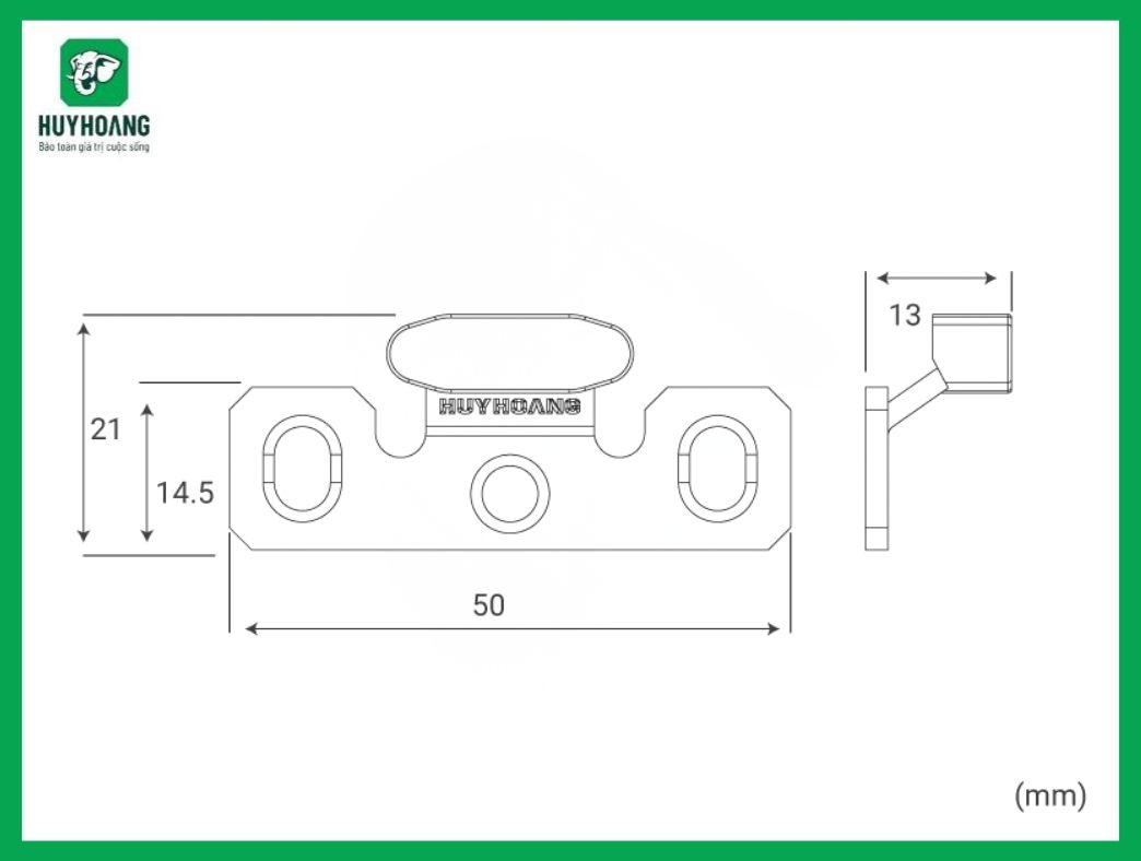 Thông Số Kỹ Thuật Vấu Hãm Inox Huy Hoàng