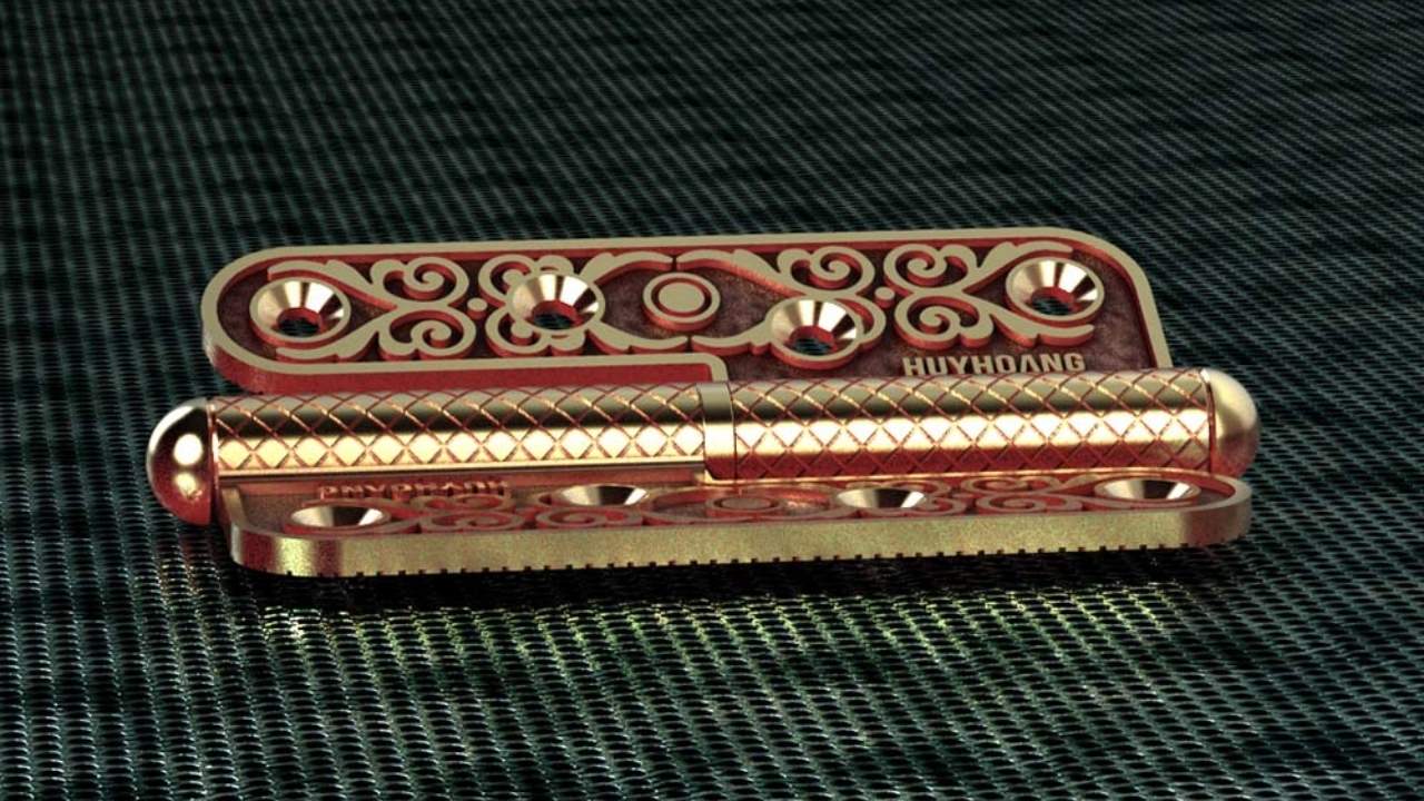 Bản lề đồng thau HC nguyên khối