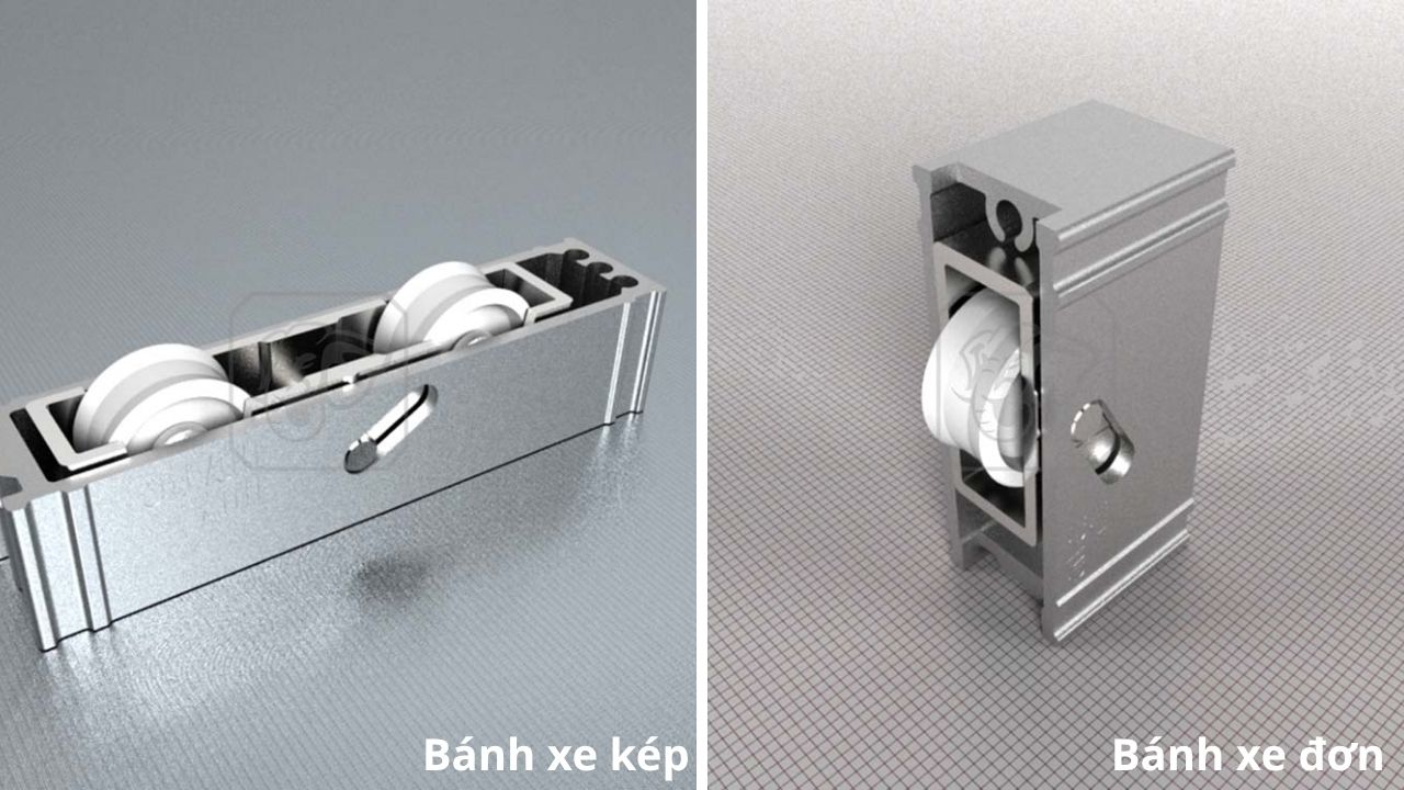 Bánh xe cửa trượt Xingfa Huy Hoàng