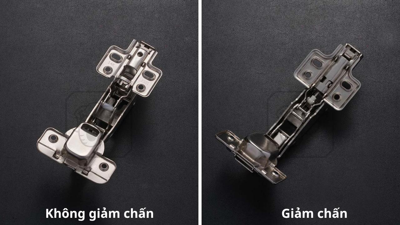 Phân loại bản lề tủ Huy Hoàng theo tính năng giảm chấn