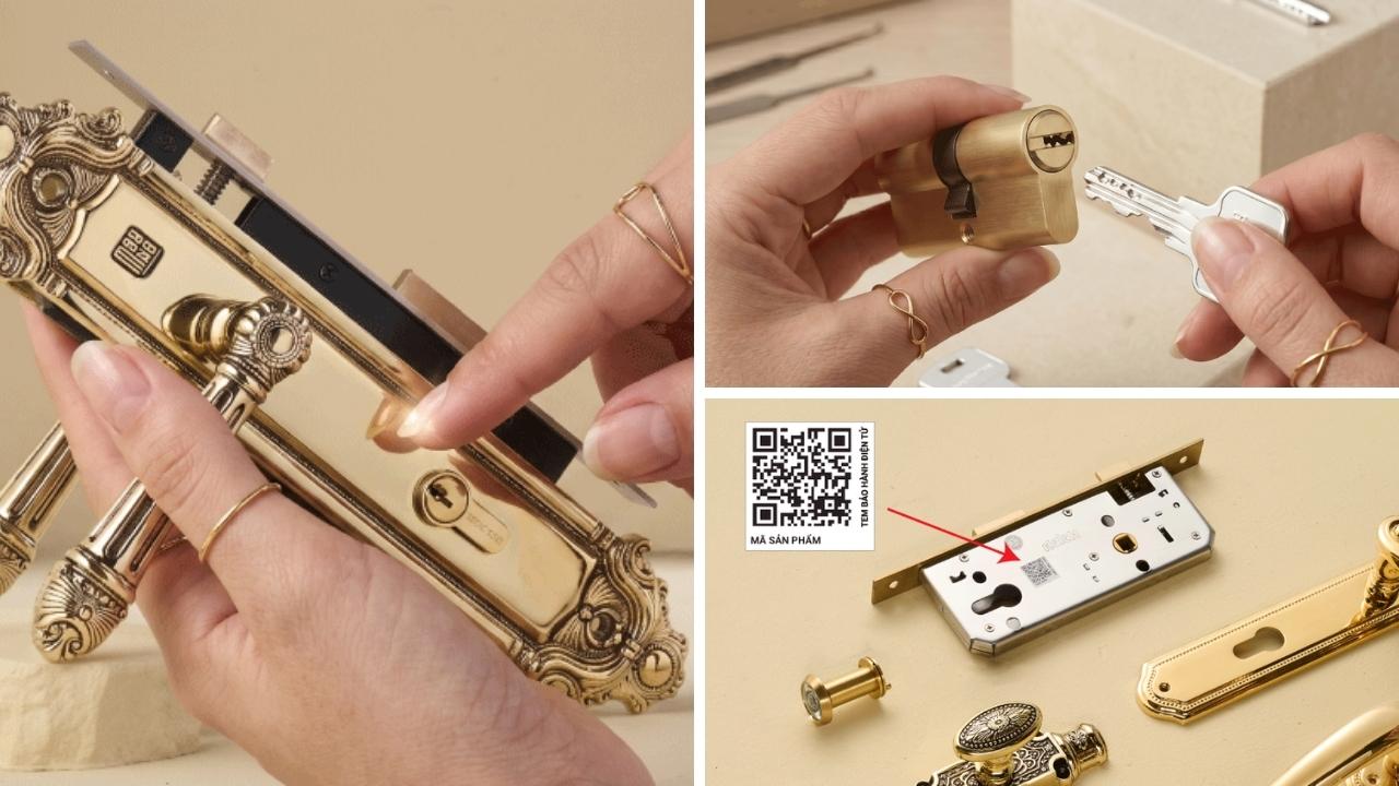 Cách nhận biết khóa Huy Hoàng chính hãng tại chỗ