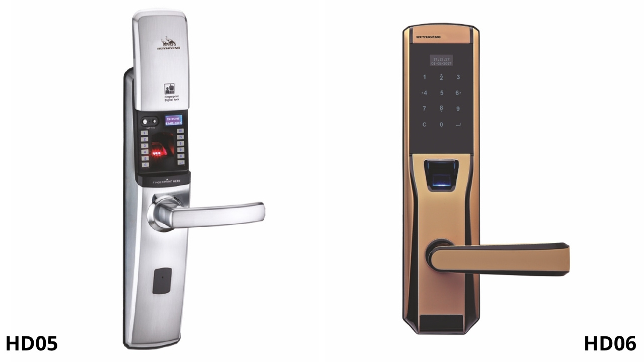 Khóa vân tay điện tử HD05 & HD06 Khóa Huy Hoàng